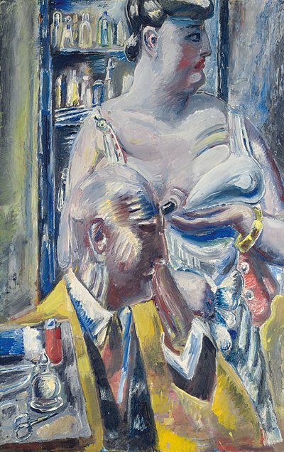 Hölgy a doktornál I; Dame beim Arzt I alkotó: Paul Kleinschmidt