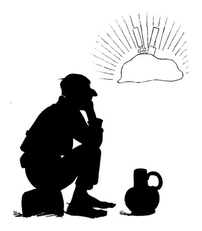 Paul Konewka sziluettje (litho) alkotó: Paul Konewka