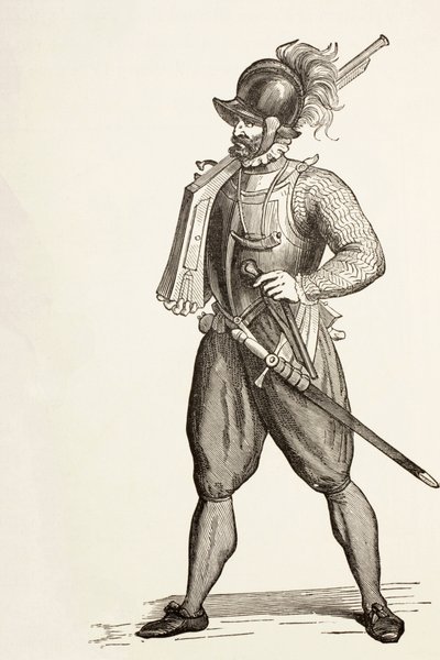 Arquebusier A 16. század. alkotó: Paul Lacroix