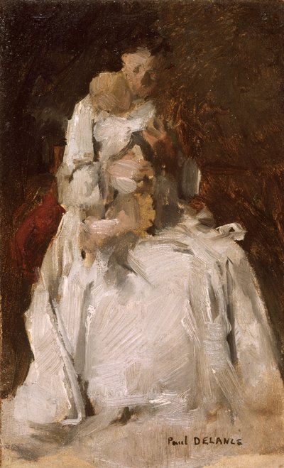 „Anya és gyermeke”, 1880-1900 alkotó: Paul Louis Delance