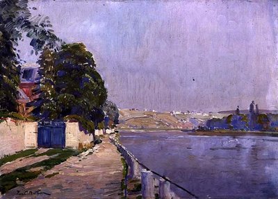 A folyópart (olaj a fedélzeten) alkotó: Paul Mathieu