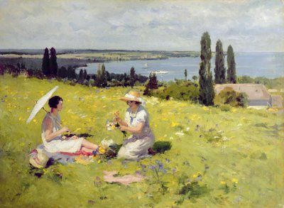 Virágszedés (olaj, vászon) alkotó: Paul Michel Dupuy