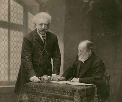 [Két férfi a belső térben, valószínűleg René Thorel és Hollman] alkotó: Paul Nadar