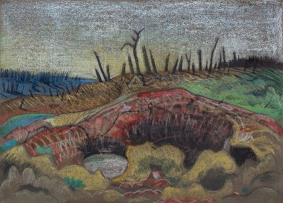 A Farm, Wytschaete alkotó: Paul Nash