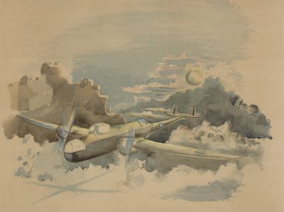 Holdfényes utazás, Hampden Repülés a felhők fölött alkotó: Paul Nash