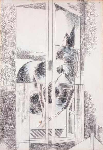 Riviera ablak absztrakt alkotó: Paul Nash