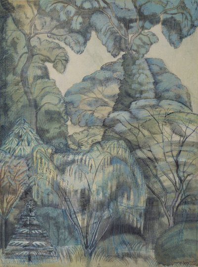 Fák a Bird Gardenben, Iver Heath alkotó: Paul Nash
