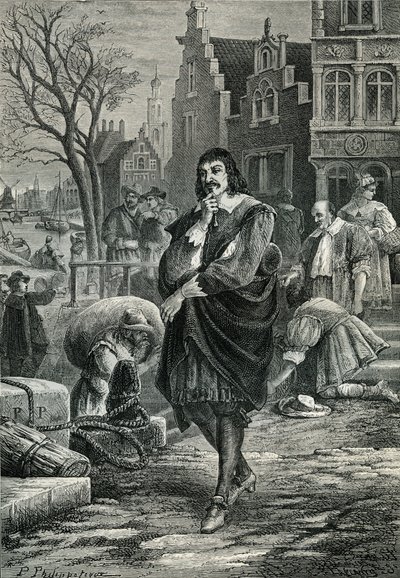 René Descartes Amszterdamban alkotó: Paul Phillipoteaux