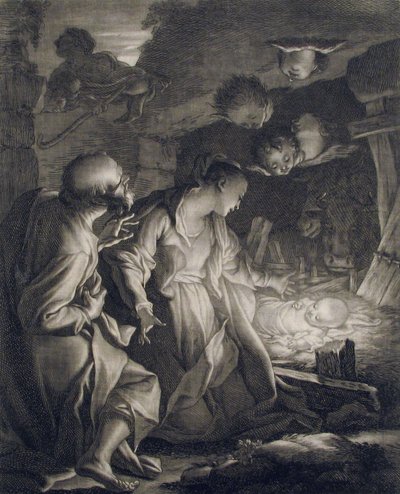 Születés, 1727., 1727. alkotó: Paul Ponce Antoine Robert