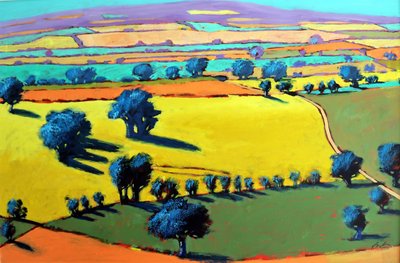 Cotswold Way (akril a fedélzeten) alkotó: Paul Powis
