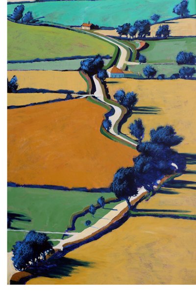 Country Lane Spring alkotó: Paul Powis