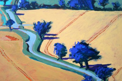 Rural Lane #2, 2022 (akril, tábla) alkotó: Paul Powis