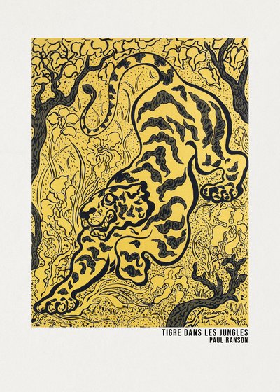 Tigris a dzsungelben poszter alkotó: Paul Ranson