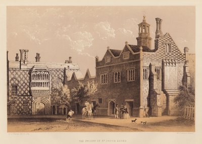 Szent Osyth rendháza, Essex (akvatinta) alkotó: Paul Rink