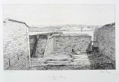 La Rapee-Bercy, Párizs ostroma, 1870-1871. alkotó: Paul Roux