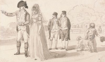Egy család a Hyde Parkban alkotó: Paul Sandby