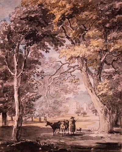 Egy tejeslány a Windsor Great Parkban 1765-70 körül alkotó: Paul Sandby