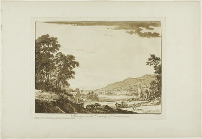 Bangor Caernarvon megyében alkotó: Paul Sandby