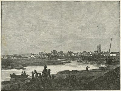 Cardiff délről (metszet) alkotó: Paul Sandby