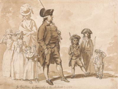 James Gandon és családja alkotó: Paul Sandby