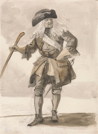 London Cries: A Man Swaggering alkotó: Paul Sandby