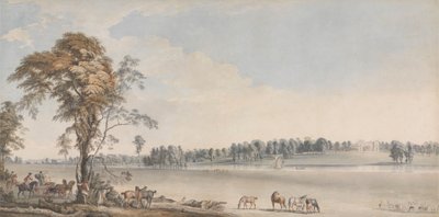 A Wakefield Lodge északnyugati nézete a Whittlebury Forestben, Northamptonshire-ben alkotó: Paul Sandby