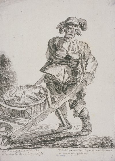 Belsőségek eladója, Cries of London, 1760 alkotó: Paul Sandby