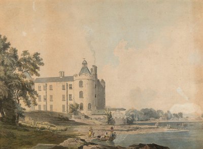 Shane kastélya, Antrim megye, ma már lebontva alkotó: Paul Sandby