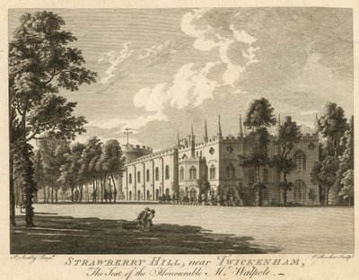 Strawberry Hill, Twickenham, London, a Honorable Horace Walpole székhelye alkotó: Paul Sandby