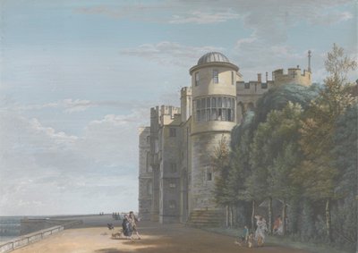 Az északi terasz, keletre nézve alkotó: Paul Sandby