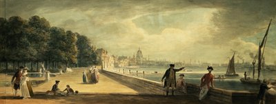 Kilátás a városra a Somerset House teraszáról alkotó: Paul Sandby