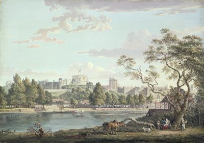 Windsor Castle, from across the Thames (bodycolour over pencil on paper) alkotó: Paul Sandby