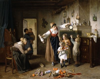 Karácsony reggel, alkotó: Paul Seignac
