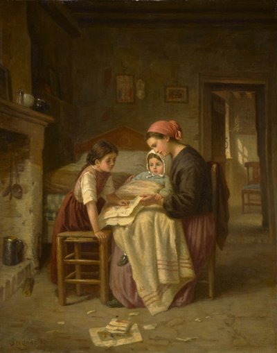 A beteg gyermek, 1870-75 körül alkotó: Paul Seignac