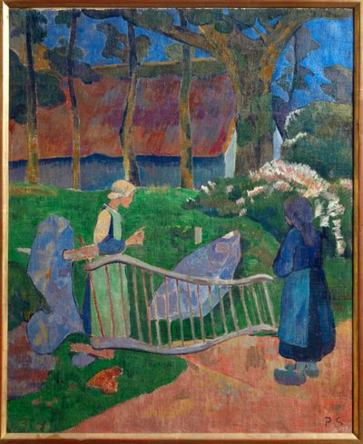 La barriere fleurie, Le Pouldu, Finisterre (festmény, vászon) alkotó: Paul Serusier