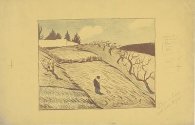 La fin du jour (A nap vége) 1893 (színes litó) alkotó: Paul Sérusier