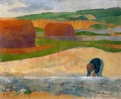 Hínárgyűjtő nő alkotó: Paul Sérusier