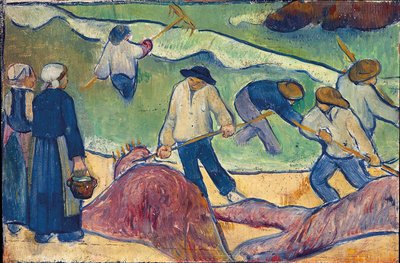 Kis tájkép hínárhalászokkal alkotó: Paul Sérusier