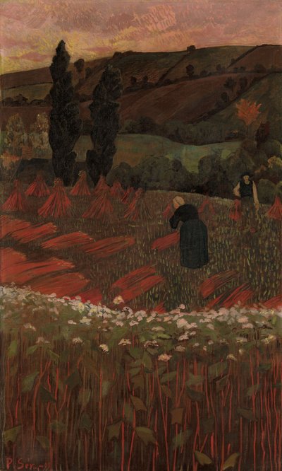 A hajdina betakarítása alkotó: Paul Sérusier