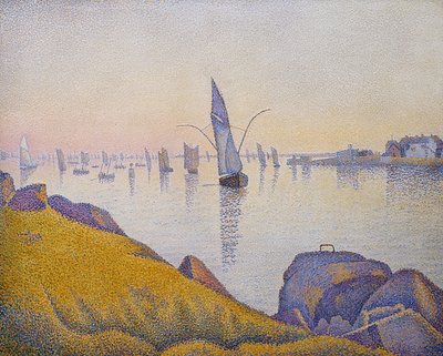Abendruhe, Concarneau, Opus 220 (Allegro Maestoso). 1891 alkotó: Paul Signac