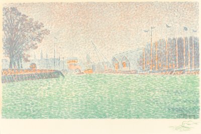 At Flushing (A Flessingue) alkotó: Paul Signac
