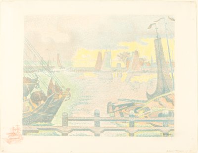 Hajók Flushingban alkotó: Paul Signac