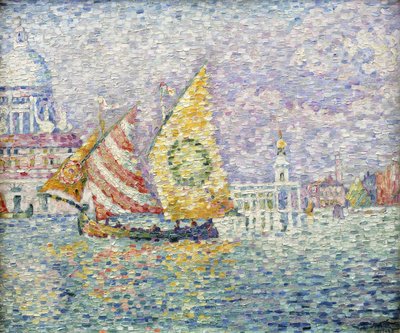 Bragozzo, Velence, 1905 alkotó: Paul Signac