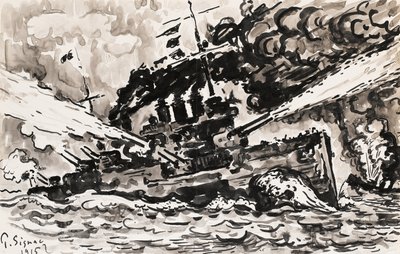 csatahajó vadászgép alkotó: Paul Signac