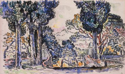 Ciprusok Sainte-Anne Saint Tropezben alkotó: Paul Signac
