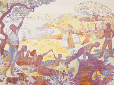 A harmónia idejében: Az életöröm - Vasárnap a tenger mellett alkotó: Paul Signac
