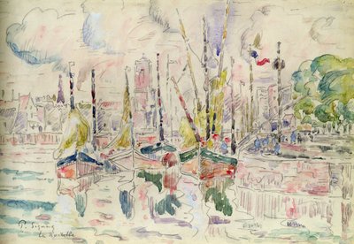 La Rochelle (akvarell papíron) alkotó: Paul Signac