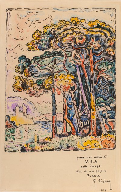 Táj, 1915. alkotó: Paul Signac