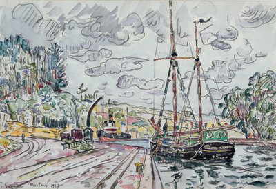 Pontrieux-i táj, 1927 alkotó: Paul Signac