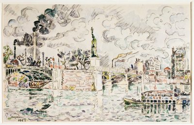 A Grenelle-híd 1927-ben. alkotó: Paul Signac